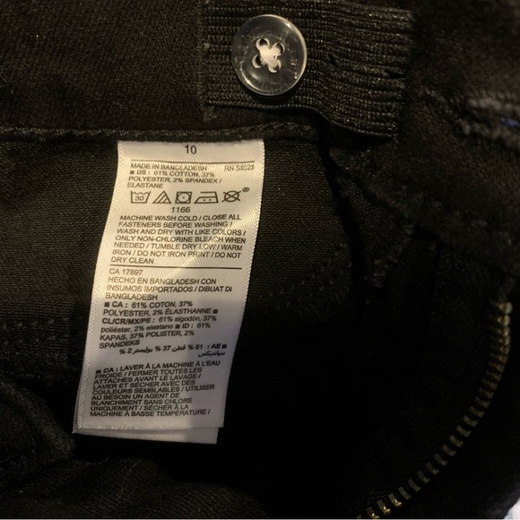 🚫SOLD on Kidizen🚫 OLD NAVY Black Jeggings Ballerina Fit size 10 - Picture 5 of 5